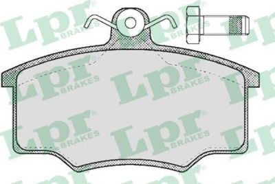 LPR 05P187 Колодки тормозные дисковые AUDI 80 1.6/1.8 78-86 передние (571375)