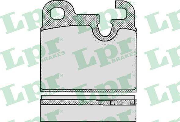 LPR 05P203 комплект тормозных колодок, дисковый тормоз на 5 (E12)