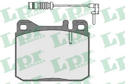 LPR 05P211A КОМПЛЕКТ ТОРМОЗНЫХ КОЛОДОК, ДИСКОВЫЙ ТОРМОЗ