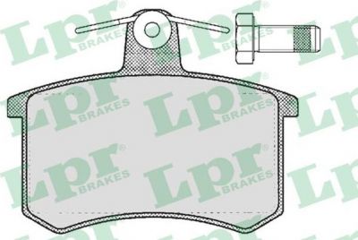 LPR 05P215 Колодки тормозн. задн. AUDI А100 82>95 A4 95>97 A6 95>97 A8 94>99 (4D0698451B)