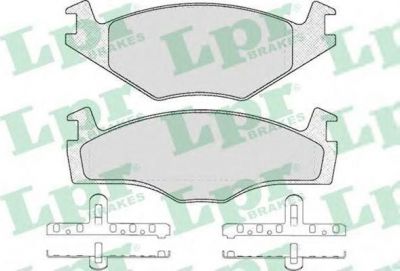 LPR 05P224 Колодки тормозные передние VW GOLF JETTA PASSAT 76-91 (321698151J)