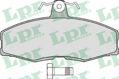 LPR 05P234 Колодки тормозные дисковые SKODA FELICIA 94>01/FORD SIERRA 82>93 передние (571540)