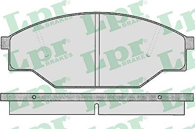 LPR 05P266 Колодки тормозные дисковые TOYOTA HIACE 1.8-2.4D 83-89 передние (446535320)