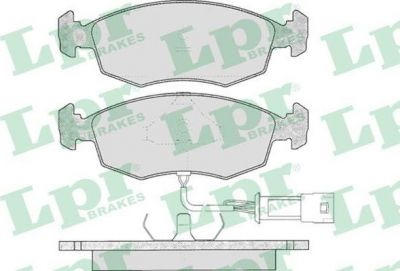 LPR 05P269 Колодки тормозные дисковые FORD SCORPIO 2.0-2.9/SIERRA2.8/2.9 82- передние (571351)