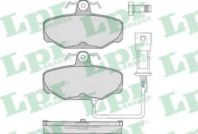 LPR 05P279 Колодки тормозные дисковые FORD SCORPIO 1.8-2.9 85-94/SIERRA 1.6-2.9 82-93 задние с дат. (6189769)