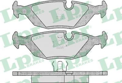 LPR 05P306 Колодки тормозные дисковые зад 900/9000 (571428J) (33425349)