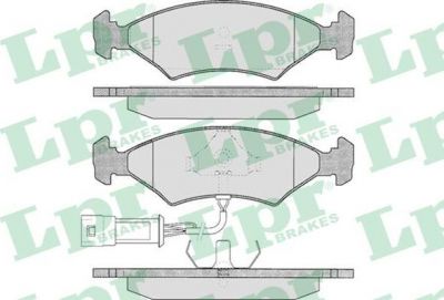 LPR 05P327 Колодки тормозные дисковые FORD ESCORT/FIESTA/SIERRA 80-99 передние с датчиком (571291)