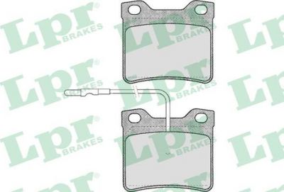 LPR 05P330 Колодки тормозные дисковые PEUGEOT 406 1.6-3.0 95-04/607 2.0-3.0 00- задние (571398J)