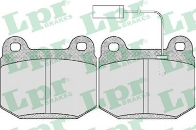 LPR 05P434 комплект тормозных колодок, дисковый тормоз на ALFA ROMEO 75 (162B)