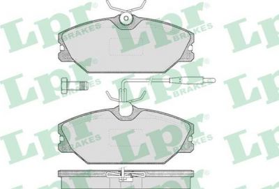 LPR 05P445 Колодки тормозные передние RENAULT MEGANE I MEGANE Scenic 97> LAGUNA 93>01 (7701209077)