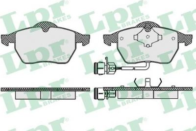 LPR 05P453 Колодки тормозные дисковые 100, 200, A3, A6, Passat (V) 80- 4A0698151 (4A0698151C)