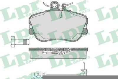 LPR 05P492A комплект тормозных колодок, дисковый тормоз на MERCEDES-BENZ C-CLASS универсал (S202)