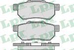 LPR 05P505 Колодки тормозные дисковые зад HONDA CIVIC 91->(572134J) (572134)