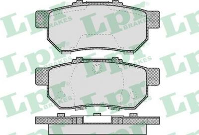 LPR 05P505 Колодки тормозные дисковые зад HONDA CIVIC 91->(572134J) (572134)