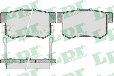 LPR 05P508 Колодки тормозные задние HONDA ACCORD 90- CIVIC 97- CR-V II FR-V PRELUDE 92-00 (5580080J00)