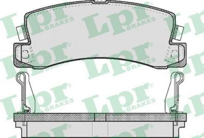 LPR 05P514 Колодки тормозные зад.Toyota Avensis -03 Camry Carolla 92-00 107,8x35x15,5mm (0449220062)