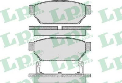 LPR 05P547 Колодки тормозные дисковые MITSUBISHI CARISMA 96-06/COLT 92-05/LANCER 92-03 задние (571943)