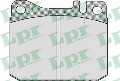 LPR 05P572 Колодки тормозные дисковые VOLKSWAGEN LT28-35/LT40-55 75-96 передние (281698151B)