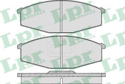 LPR 05P575 Колодки тормозные дисковые NISSAN PATROL 2.8-3.2 78-91/TERRANO 2.4-2.7 89-02 передние (572362)