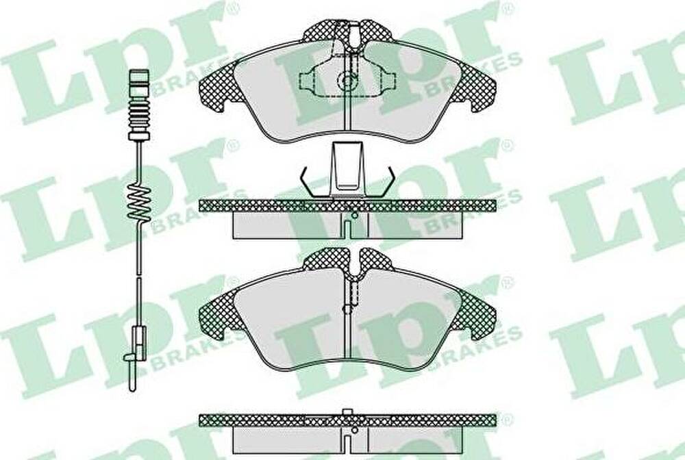 LPR 05P608A комплект тормозных колодок, дисковый тормоз на MERCEDES-BENZ SPRINTER 2-t автобус (901, 902)