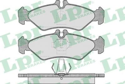 LPR 05P609 Колодки тормозные дисковые MERCEDES SPRINTER (2-4t) 95>06/VOLKSWAGEN LT 96>06 задние (0034206420)