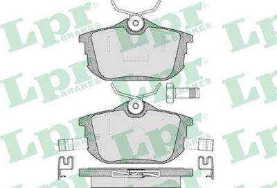 LPR 05P621 Колодки тормозные задние MITSUBISHI COLT 04> CARISMA 97- SMART FORFOUR 05> VOLVO S40 V40 (MZ690345)