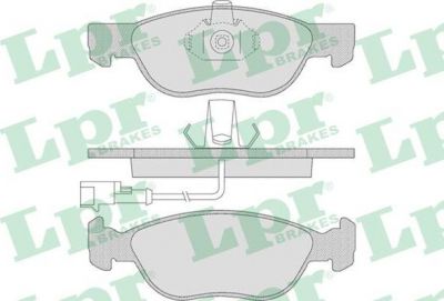 LPR 05P646 Колодки тормозные дисковые ALFA 145/146/FIAT BRAVO -01/PUNTO 01- передние с датчиком (571883)