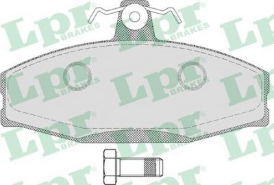 LPR 05P651 Колодки тормозные передние VW CADDY-II SKODA FAVORIT,FELICIA (6U0698151E)