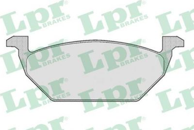 LPR 05P668 Колодки тормозные дисковые AUDI A3 97>/VW G4/SKODA OCTAVIA 97>09 1.4/1.6/1.8 передние (571985)