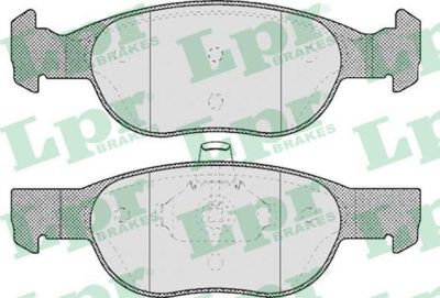 LPR 05P688 Колодки тормозные дисковые FIAT PUNTO 1.9D 99- передние (571972J)