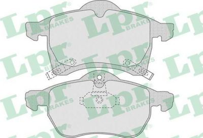 LPR 05P690 Колодки тормозные дисковые OPEL ASTRA G 1.8-2.2 16v/ZAFIRA A/B 1.6/1.8 передние (9195145)