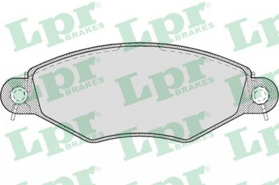 LPR 05P708 Колодки тормозные дисковые PEUGEOT 206 98-/306 94-02 передние (425228)