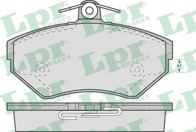 LPR 05P719 Колодки тормозные передние AUDI A4 1.6 1.8 1.9D 95>00 VOLKSWAGEN PASSAT 97>00 G3 CADDY 95>04 POLO 95>01 (8E0698151N)