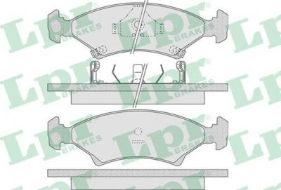 LPR 05P737 Колодки тормозные дисковые KIA SPECTRA/SEPHIA 1.5-1.8 93-/SHUMA 1.5-1.8 97-04 передние (GDB3096)