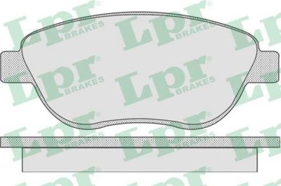 LPR 05P807 Колодки тормозные передние PEUGEOT 307 1.6 CITROEN C4 1.4 1.6 2.0 04> (425331)