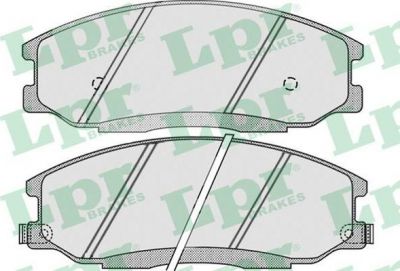 LPR 05P860 Колодки тормозные дисковые HYUNDAI H-1/SANTA FE/TRAJET/SSANGYONG REXTON 01- передние (5810126A10)