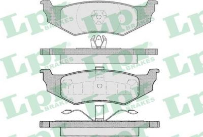 LPR 05P894 Колодки тормозные дисковые DODGE/CRYSLER 300M/NEON/PT CRUISER/SEBRING задние (0446530110)