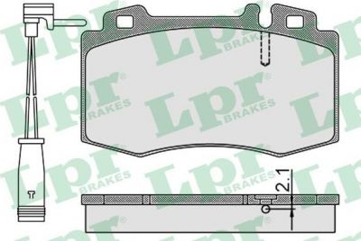 LPR 05P899A Колодки тормозные дисковые MERCEDES-BENZ W163 98>05/W220 98>05/W129 передние (+2датч.) (0034200520)