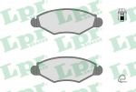 LPR 05P903 Колодки тормозные дисковые PEUGEOT 206/206SW 01>(-ABS) передние (425320)