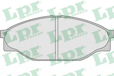 LPR 05P927 Колодки тормозные дисковые TOYOTA HIACE 89-95/HILUX 92-02 передние (572378)