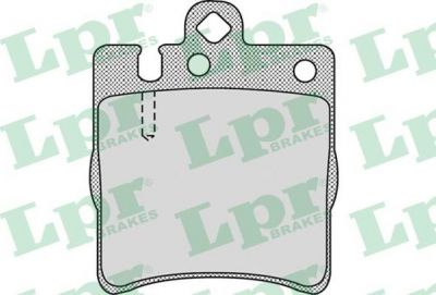 LPR 05P957 Колодки тормозные задние MB W203 00> A208 A209 CLK (A0034205220)