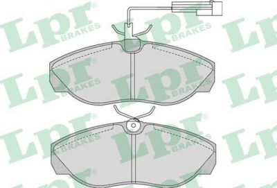 LPR 05P965 Колодки тормозные дисковые CITROEN JUMPER/FIAT DUCATO/PEUGEOT BOXER 98-02 передние (573061J)