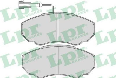 LPR 05P966 Колодки тормозные дисковые CITROEN JUMPER 02>/FIAT DUCATO 02>/PEUGEOT BOXER 02> передние (9949516)