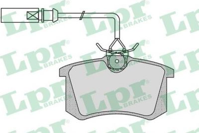 LPR 05P980 Колодки тормозные задние VW SHARAN 95- FORD GALAXY 95-06 SEAT ALHAMBRA 96-10 (7M3698451E)