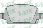 LPR 05P998 Колодки тормозные OPEL CORSA 00-/COMBO 01-/TIGRA 04-задние
