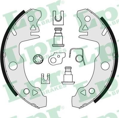 LPR 06000 комплект тормозных колодок на RENAULT 4 (112_)
