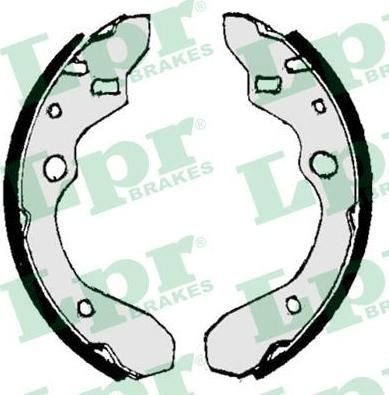 LPR 07010 Колодки тормозные барабанные MAZDA 323 (BA, BG) 85-98, MX-3 91- 200x35mm (B5Y62638Z)