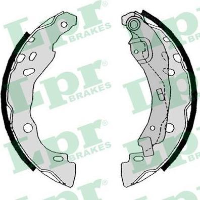 LPR 08630 Колодки тормозные барабанные renault logan clio sandero 203,2x39 (7701207178)