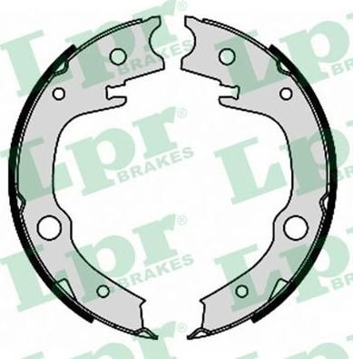 LPR 09340 Колодки тормозные барабанные TOYOTA AVENSIS/COROLLA/PRIUS/YARIS 99- (4654020080)
