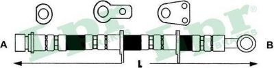 LPR 6T47295 Шланг тормозной HONDA ACCORD ROVER 600 (46410SN7000)